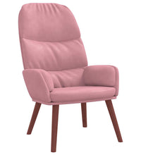 Relaxsessel mit Hocker Rosa Samt