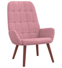 Relaxsessel mit Hocker Rosa Samt