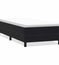 Boxspringbett ohne Matratze Schwarz 80x210 cm Samt