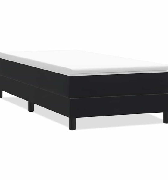 Boxspringbett ohne Matratze Schwarz 80x210 cm Samt