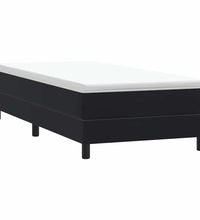 Boxspringbett ohne Matratze Schwarz 80x210 cm Samt