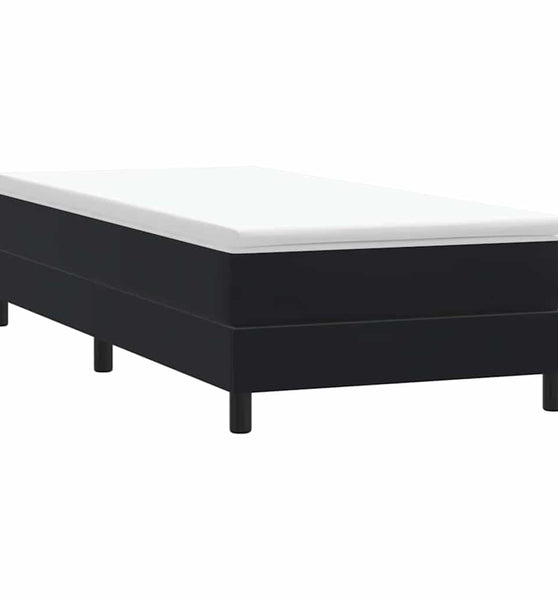 Boxspringbett ohne Matratze Schwarz 80x210 cm Samt