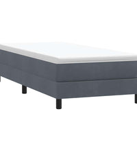 Boxspringbett ohne Matratze Dunkelgrau 90x210 cm Samt