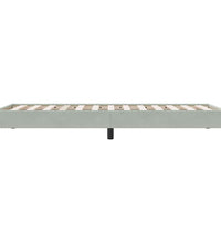 Boxspringbett ohne Matratze Hellgrau 100x210 cm Samt