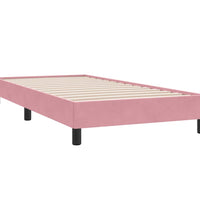 Boxspringbett ohne Matratze Rosa 100x210 cm Samt