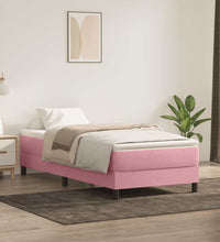 Boxspringbett ohne Matratze Rosa 100x210 cm Samt