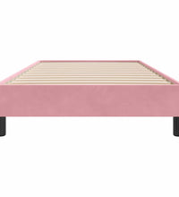 Boxspringbett ohne Matratze Rosa 100x210 cm Samt