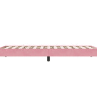 Boxspringbett ohne Matratze Rosa 100x210 cm Samt