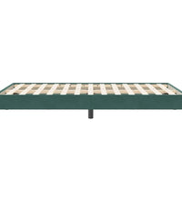 Boxspringbett ohne Matratze Dunkelgrün 120x210 cm Samt