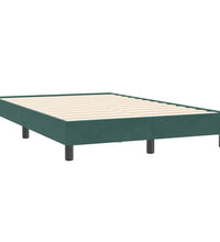 Boxspringbett ohne Matratze Dunkelgrün 120x210 cm Samt