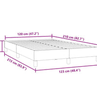 Boxspringbett ohne Matratze Dunkelgrün 120x210 cm Samt