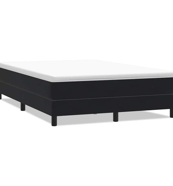 Boxspringbett ohne Matratze Schwarz 140x210 cm Samt