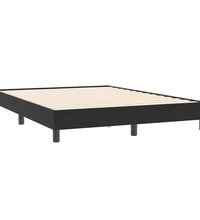 Boxspringbett ohne Matratze Schwarz 140x210 cm Samt