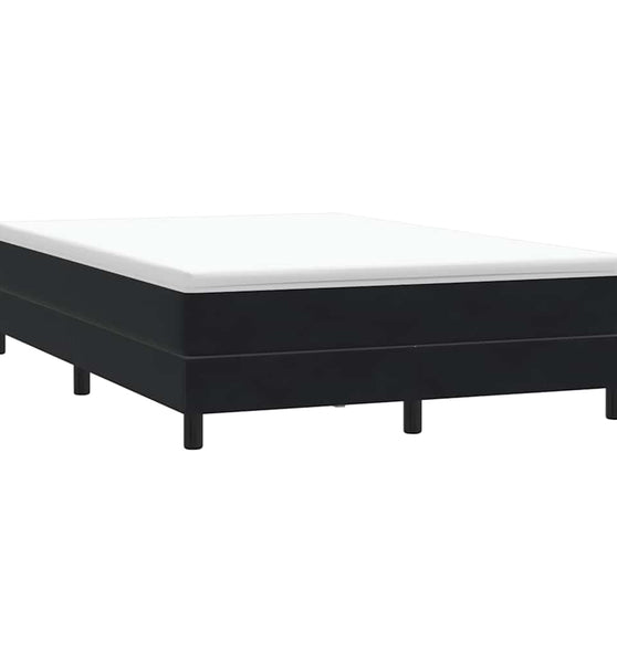 Boxspringbett ohne Matratze Schwarz 140x210 cm Samt