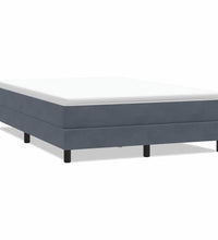 Boxspringbett ohne Matratze Dunkelgrau 160x210 cm Samt