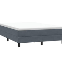 Boxspringbett ohne Matratze Dunkelgrau 160x210 cm Samt