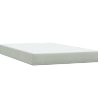 Boxspringbett mit Matratze Hellgrau 120x220 cm Samt