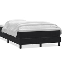 Boxspringbett mit Matratze Schwarz 120x220 cm Samt