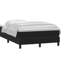 Boxspringbett mit Matratze Schwarz 120x220 cm Samt