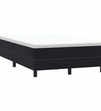 Boxspringbett mit Matratze Schwarz 120x220 cm Samt