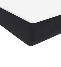 Boxspringbett mit Matratze Schwarz 120x220 cm Samt
