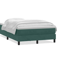 Boxspringbett mit Matratze Dunkelgrün 120x220 cm Samt