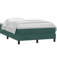 Boxspringbett mit Matratze Dunkelgrün 120x220 cm Samt
