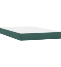 Boxspringbett mit Matratze Dunkelgrün 120x220 cm Samt