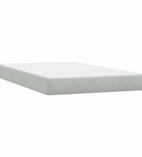 Boxspringbett mit Matratze Hellgrau 120x220 cm Samt