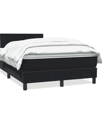 Boxspringbett mit Matratze Schwarz 120x220 cm Samt