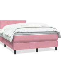 Boxspringbett mit Matratze Rosa 120x220 cm Samt