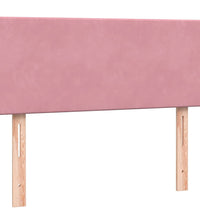 Boxspringbett mit Matratze Rosa 120x220 cm Samt