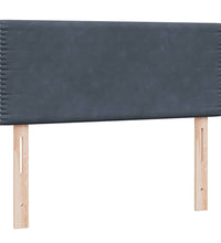 Boxspringbett mit Matratze Dunkelgrau 120x220 cm Samt