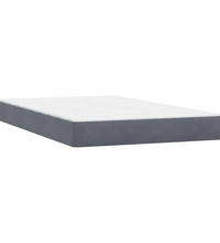 Boxspringbett mit Matratze Dunkelgrau 120x220 cm Samt