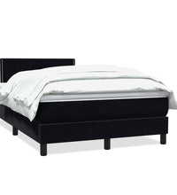 Boxspringbett mit Matratze Schwarz 120x220 cm Samt