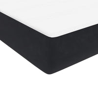 Boxspringbett mit Matratze Schwarz 120x220 cm Samt