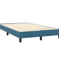 Boxspringbett mit Matratze Dunkelblau 120x220 cm Samt