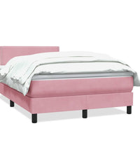 Boxspringbett mit Matratze Rosa 120x220 cm Samt
