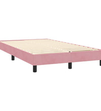Boxspringbett mit Matratze Rosa 120x220 cm Samt