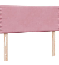 Boxspringbett mit Matratze Rosa 120x220 cm Samt