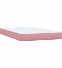 Boxspringbett mit Matratze Rosa 120x220 cm Samt