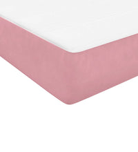 Boxspringbett mit Matratze Rosa 120x220 cm Samt