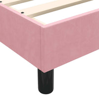 Boxspringbett mit Matratze Rosa 120x220 cm Samt