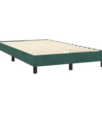 Boxspringbett mit Matratze Dunkelgrün 120x220 cm Samt