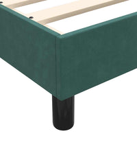 Boxspringbett mit Matratze Dunkelgrün 120x220 cm Samt