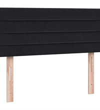 Boxspringbett mit Matratze Schwarz 120x220 cm Samt
