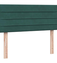 Boxspringbett mit Matratze Dunkelgrün 120x220 cm Samt