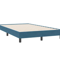 Boxspringbett mit Matratze Dunkelblau 120x220 cm Samt