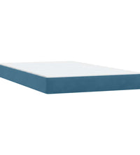 Boxspringbett mit Matratze Dunkelblau 120x220 cm Samt