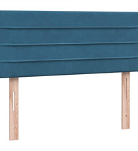Boxspringbett mit Matratze Dunkelblau 120x220 cm Samt